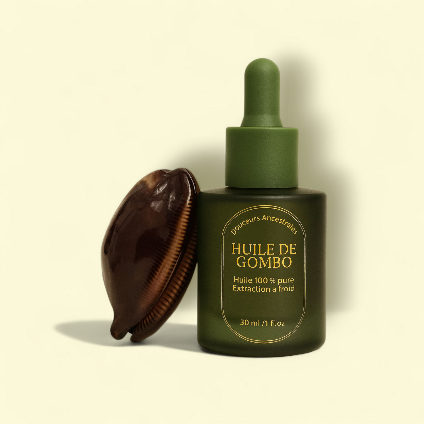 CAURI RUB MARRON ET SON HUILE 7cm