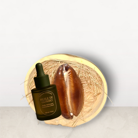 CAURI MARRON SON HUILE + SA CALEBASSE  7cm